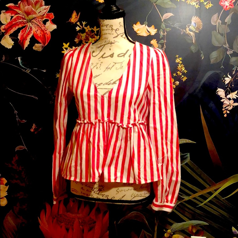 Ted & White striped Zara blouse M